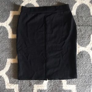 Black pencil skirt